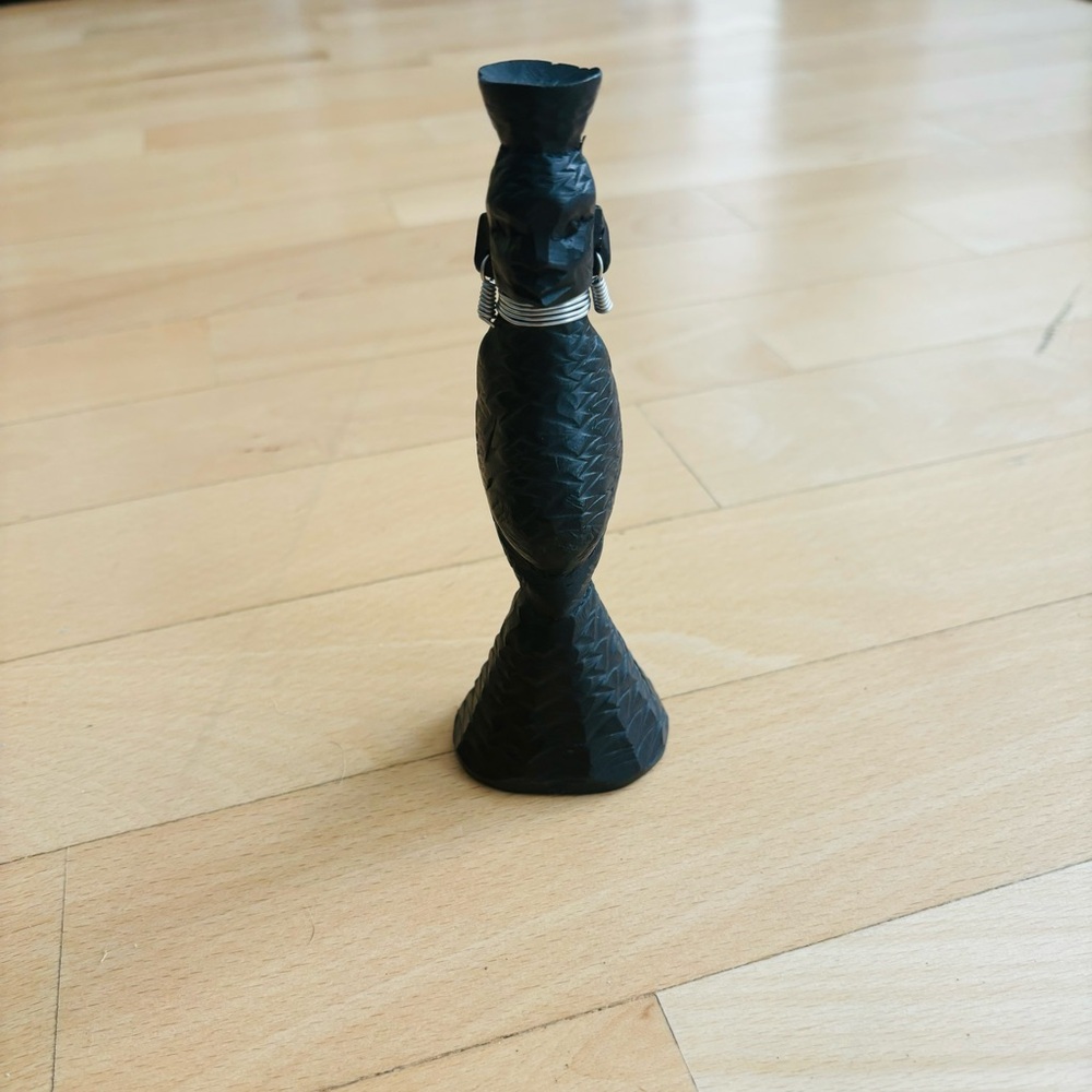 Wonderful Antique African Woman Hand Carved Figure.